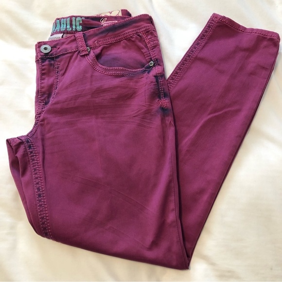 HYDRAULIC Grammercy Original Jegging Skinny Stretch Jeans Size15/16 Berry - Picture 3 of 14